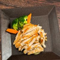 Chicken Teriyaki · Grilled chicken with steamed mixed vegetables.
