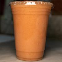 Manhattan Twist Smoothie · Strawberry, banana and orange juice.