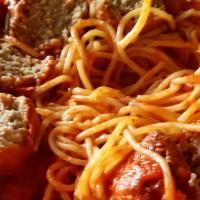 Spaghetti With Meatball · 