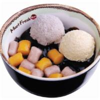 Double Taro Signature · Cold. Includes taro paste, ice cream, grass jelly, and grass jelly shaved ice. Served with 1...