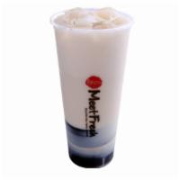 Milk Tea With Grass Jelly · Cold drink.