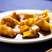 8 Pieces Wontons In Garlic Sauce · Spicy. Steamed wontons in a spicy garlic sauce.