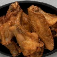 Plain Wings · Traditional bone-in wings,Hand-tossed in your choice of
sauce or rub. Choose your
flavors!