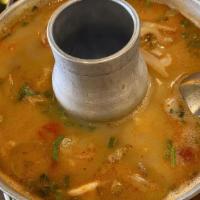 Seafood Tom Yum Soup · Clams, fish filets  and shrimp