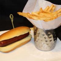 Coleman'S All-Natural Hot Dog · All-natural all-beef no antibiotics ever hot dog. Served with choice of one side.