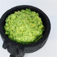 10 Oz Mild Guacamole · Smashed fresh ripe avocado mixed with onion, lime juice and cilantro.