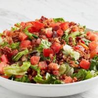 Family Salad: Blt · Applewood-smoked bacon, tomatoes comes with roasted garlic ranch dressing (Serves 4-6)