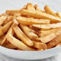 Family Side: Seasoned Steak Fries · Crisp skin on steak fries (Serves 4-6)