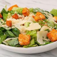 Caesar Salad · Shaved Parmesan, chile-dusted croutons