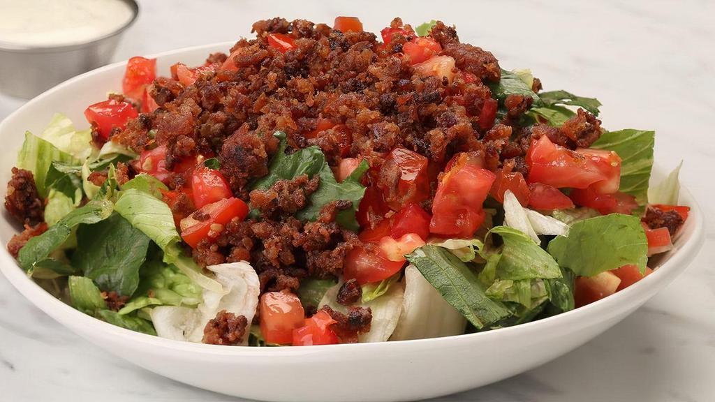 Blt Salad · Applewood-smoked bacon, tomatoes, roasted garlic ranch dressing
