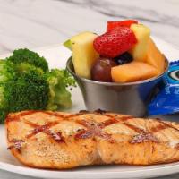 Kids Wood Grilled Salmon · Simply grilled Salmon (No Butter or Seasoning)