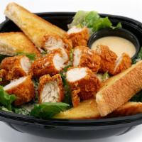 Caesar Salad With Hand Breaded Tenders · 