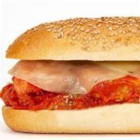 Chicken Parmigiana · Chicken Cutlet with Homestyle Marinara Sauce & Melted Provolone Cheese.