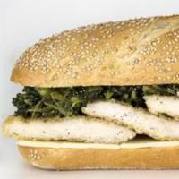 Bada Bing  · Chicken Cutlet & Sharp Provolone topped with Fresh Broccoli Rabe.