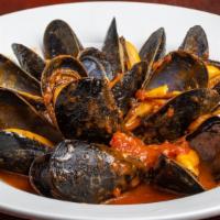 Mussels · Fra diavolo or marinara.