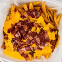 Loaded Fries · Bacon, chili, and cheese.