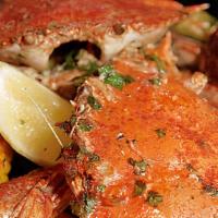 Boiled Seasonal Blue Crab 4 Crabs · Cooked  Fresh Living Blue Crab  with Louisiana Cajun Style
4 Crabs Come w/Corn & Potato