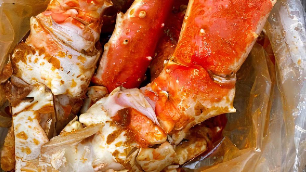 Boil King Crab Leg 1/2 Lb · Boil King Crab Leg with Louisiana Cajun Style w/Corn & Potato