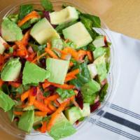 Create Your Own Salad · Select your choice of salad base salad: romaine lettuce, mixed greens or spinach. Your choic...