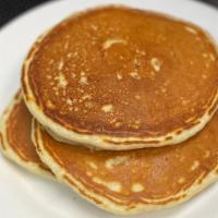 Classic Pancakes · Three fluffy buttermilk pancakes.