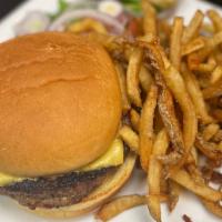 Cheeseburger · Choice of American, cheddar, swiss, or jack.