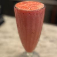 Oj Strawberry Banana Smoothie · orange juice blended with frozen strawberries and bananas