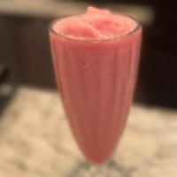 Frozen Pomegranate Lemonade · pomegranate juice and lemonade served  frozen