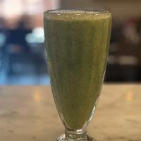 Incredible Hulk Smoothie · spinach, broccoli, banana, pineapple and ginger blended with apple juice