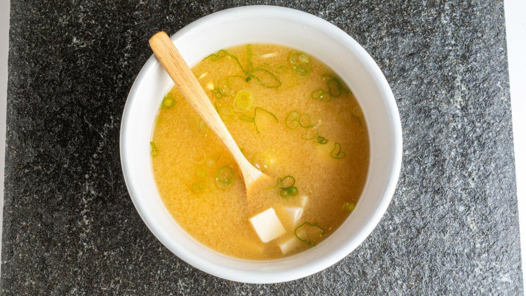 Miso Soup · Tofu and scallion.