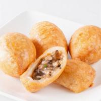 Mixed Puff With Pork And Mushroom鹹水角 （3 Pcs） · （3 pcs）Crispy pocket with mushroom, pork, and vegetable inside, and deep-fried.