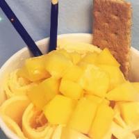 #11   Mango Tango Roll Ice Cream · fresh mango mix mango ice cream,with  fresh mango& condensed milk on the top