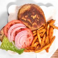 Texas Style Turkey Burger · With grilled onions, low-fat bbq sauce, and low-fat American cheese in a whole wheat pita. S...