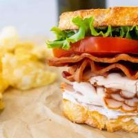 Blt And Turkey Sandwich  · Served with bacon, lettuce, tomato, and sliced turkey on the choice of bread.