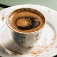 Turkish Coffee · Freshly brewed and sweetened to order.
