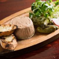 Chicken Liver Mousse · With green salad