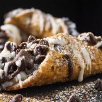 Chocolate Chip Cannoli (Vegan) · Delicious vegan chocolate chip cannoli.