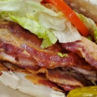 Super Blt · Succulent bacon, crispy lettuce, juicy tomato with mayonnaise.