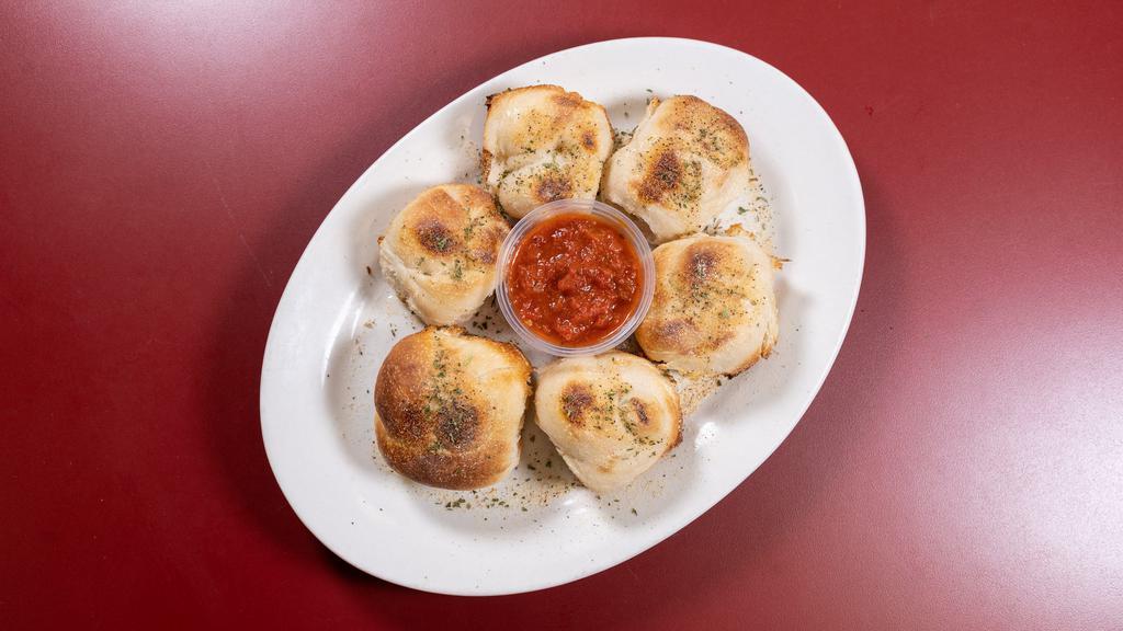 5 Garlic Knots · Frank's Pizzeria favorite: Add sauce for an additional charge.