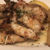 Shrimp & Calamari · Grilled shrimp, calamari and lemon oil vinaigrette.