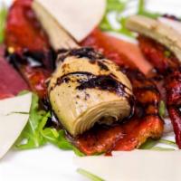 Grilled Artichoke · Prosciutto | Roasted Peppers
Balsamic Reduction