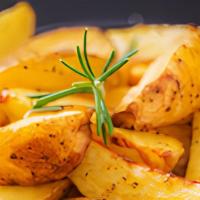 Lemon Potatoes · Roasted potatoes in lemon, EVO and herbs.