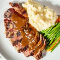 14 Oz Prime Ny Strip · Broccolini, baby carrots, mashed potatoes, and creamy mushroom ragout sauce
ITEM AVAILABLE F...