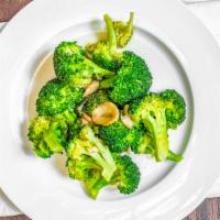 Broccoli Saute · Sauteed in garlic and extra virgin olive oil.