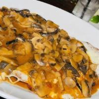 Veal Chop · Veal Chop Valdostana for 2. mozzarella, prosciutto, mushroom, marsala