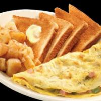 Cheese Omelette · Served with Toast & Home Fries