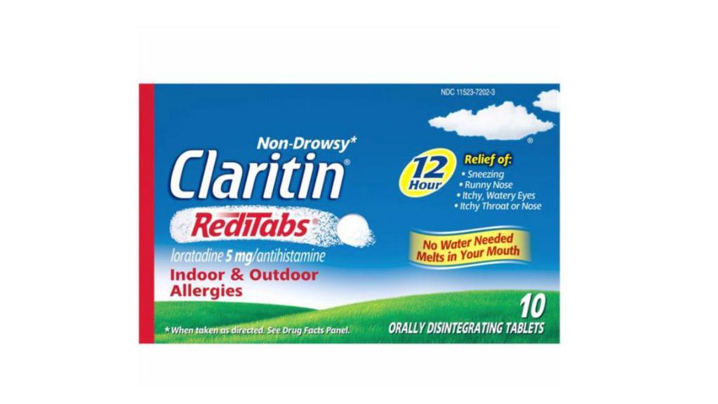 Claritin Allergy Relief 12 Hour Indoor & Outdoor Reditabs (10 Ct) · 10 ct