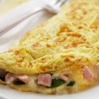 Denver Omelette · Ham, onion and green peppers.