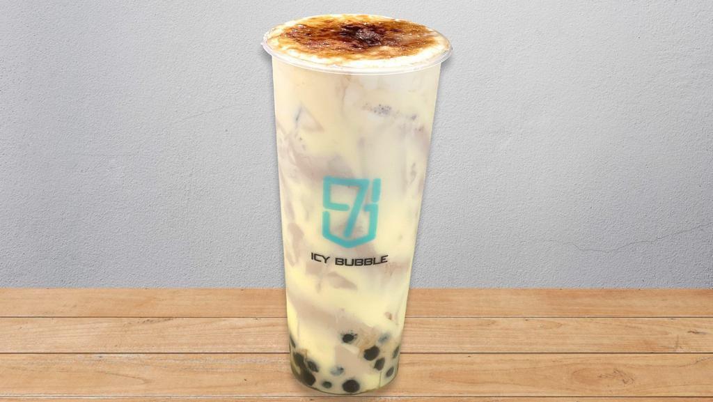 Classic Milk Tea Creamy  · Assam milk tea with boba, creamy cake on the wall and brulee sweet cheese foam on top