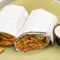Chicken Shawarma Wrap · Served in a pita wrap with assorted grilled vegetables
