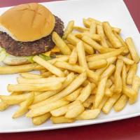 Combo Turkey Burger · Served with French fries